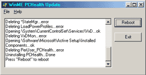WinME PCHealth Remover